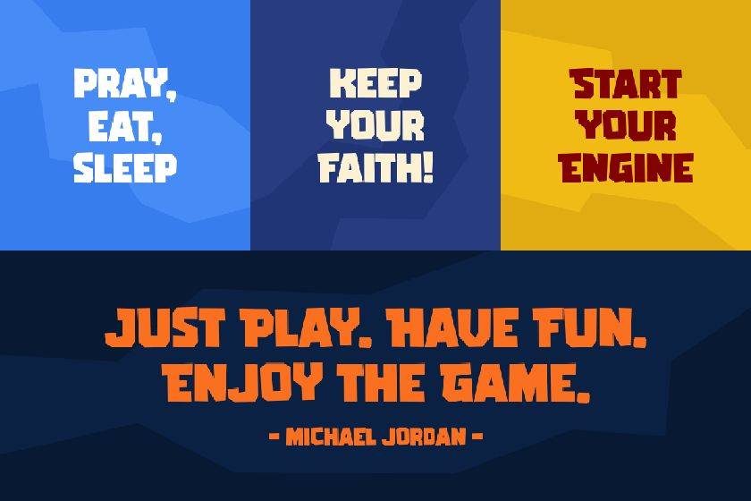 Gameria Font sample