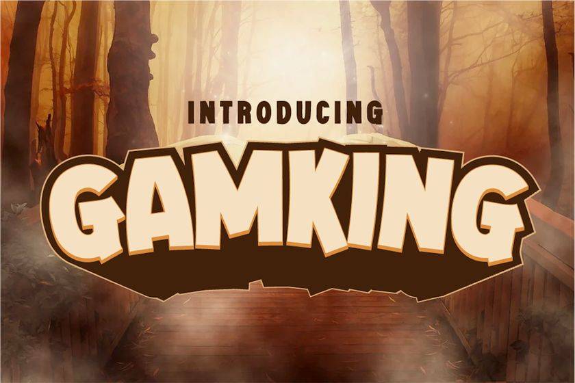 Gamking Font sample