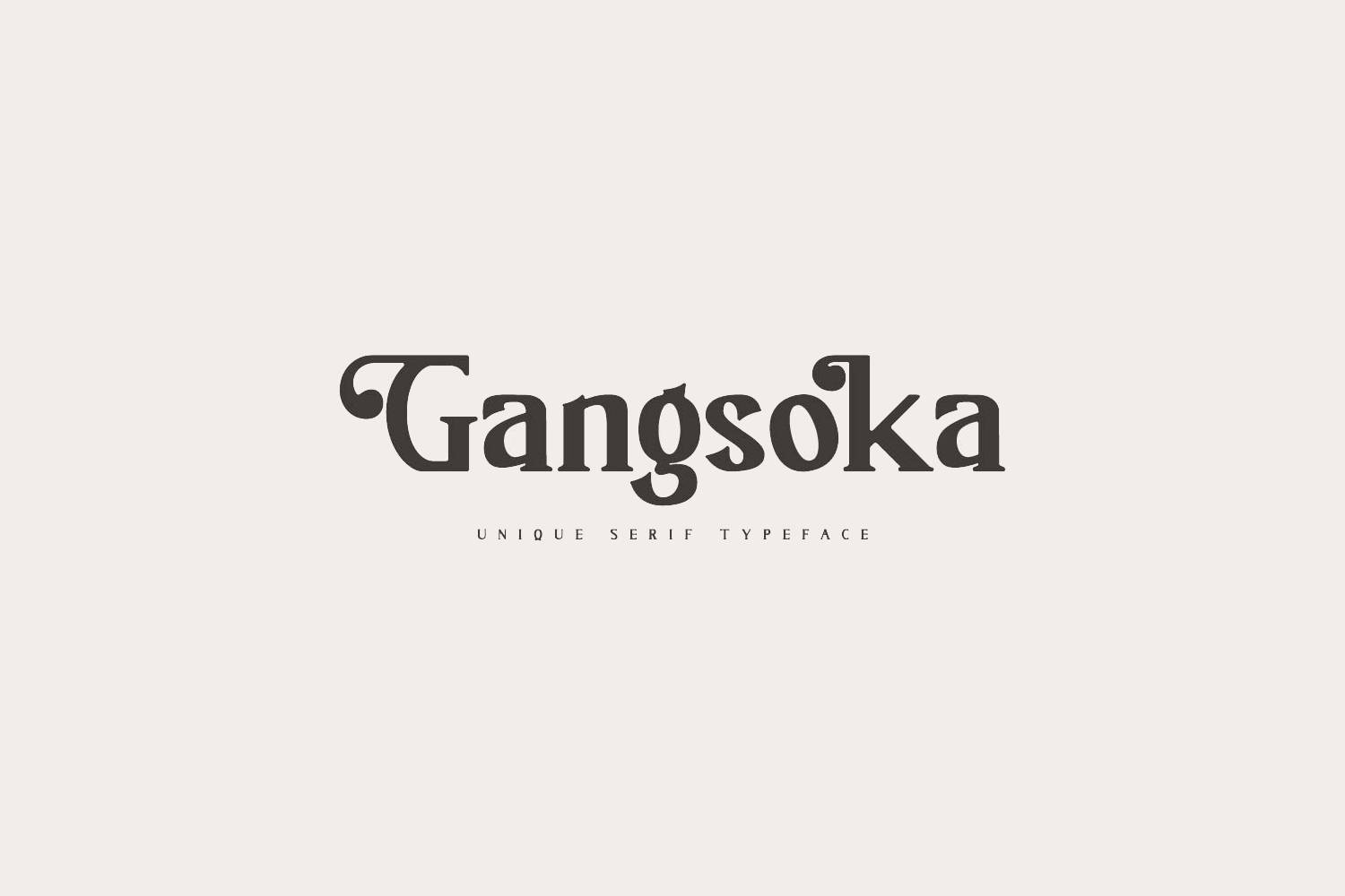 Gangsoka Font sample