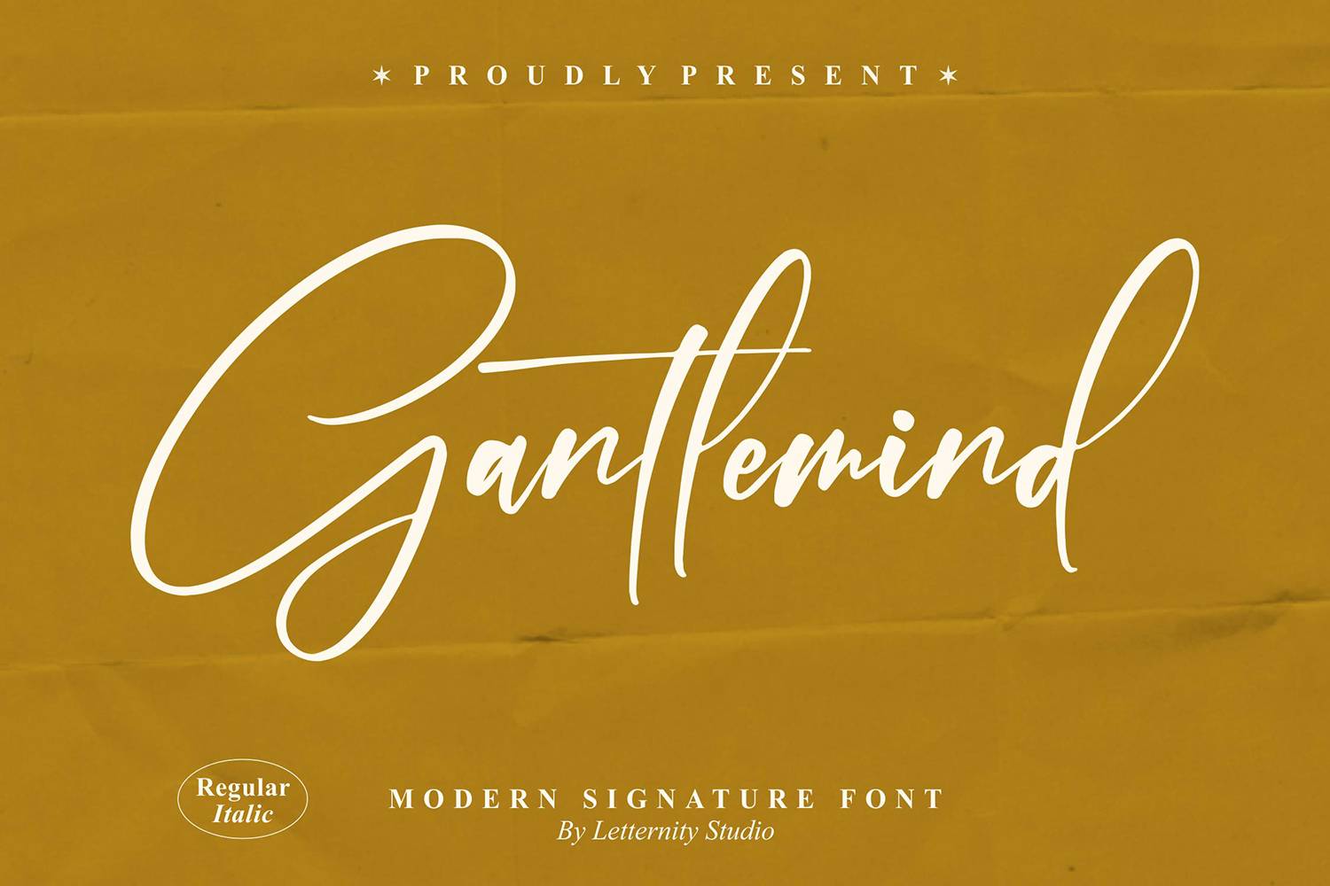Gantlemind Font sample