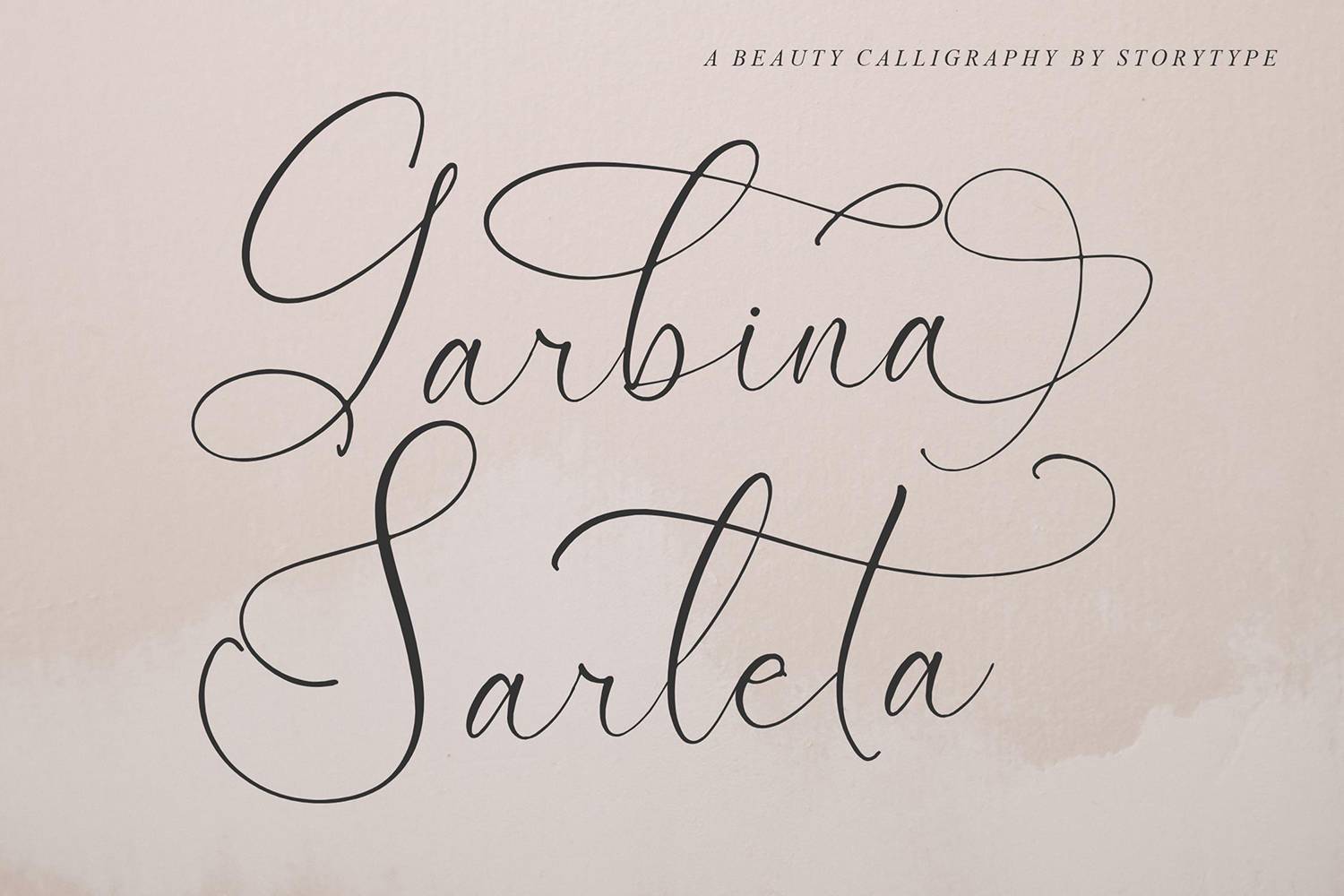 Garbina Sarleta Font sample
