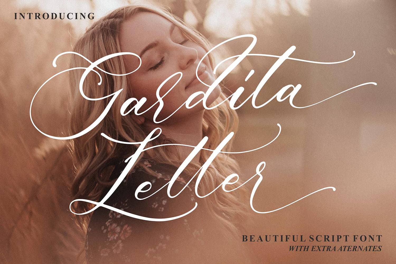 Gardita Letter Font sample