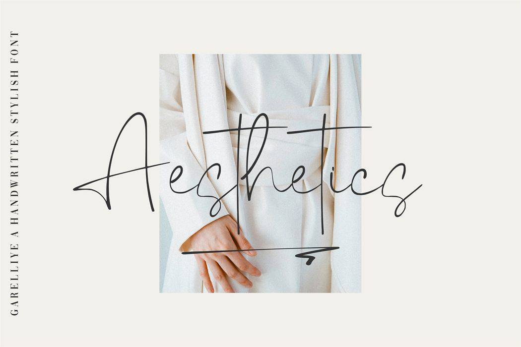 Garelliye Font sample