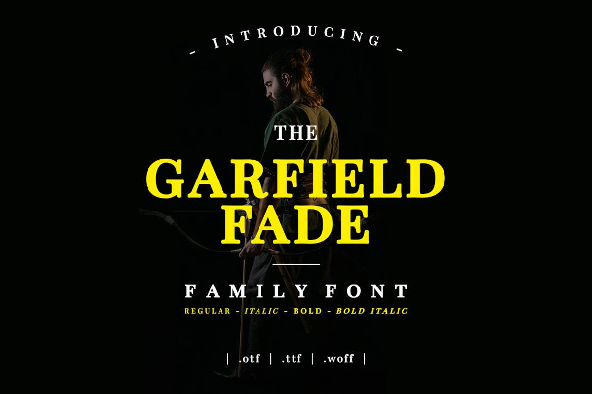 Garfield Fade Font sample
