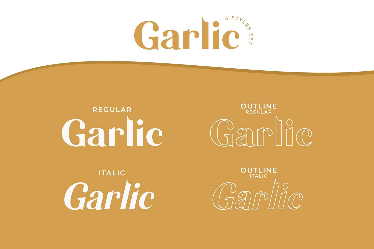 Garlic Font sample