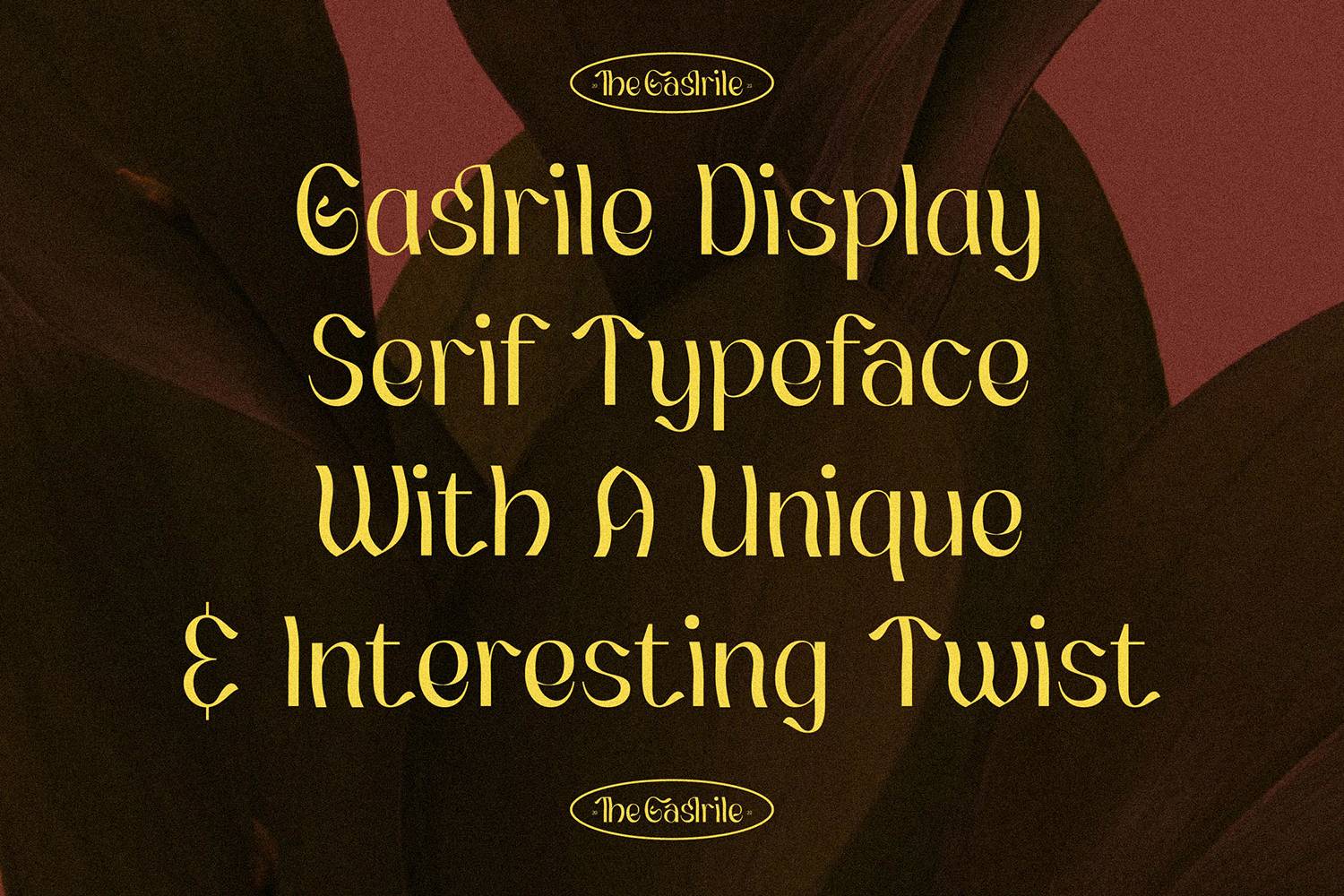 Gaslrile Font sample