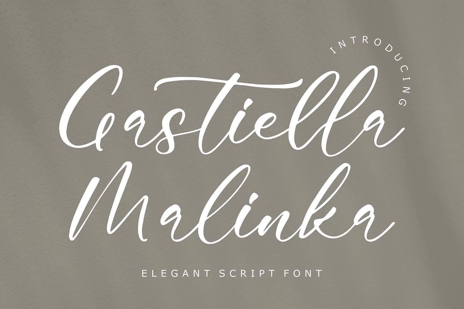Gastiella Malinka Font sample