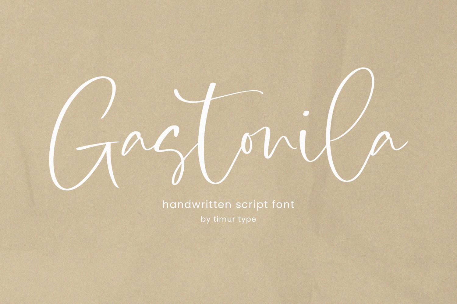 Gastonila Font sample
