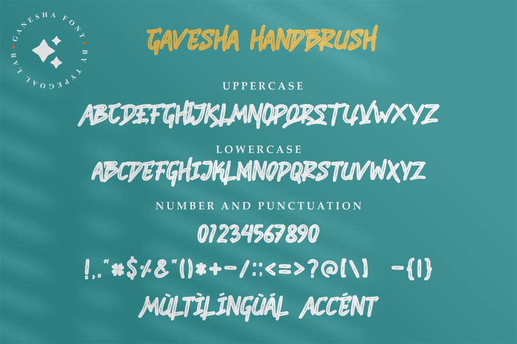 Gavesha Font sample
