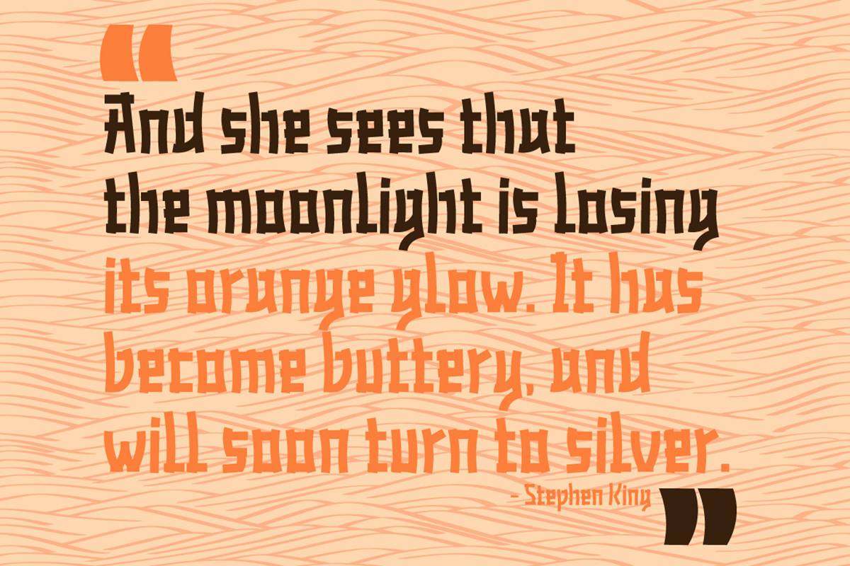 Gayana Font sample