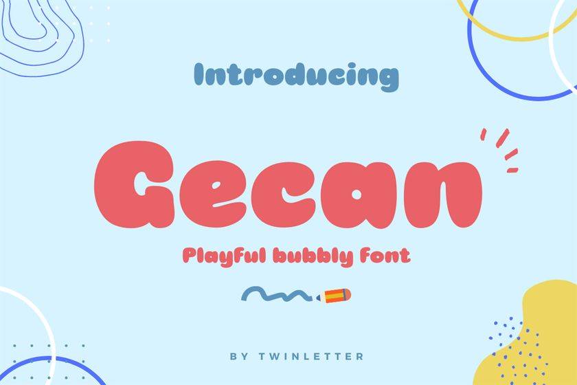 Gecan Font sample
