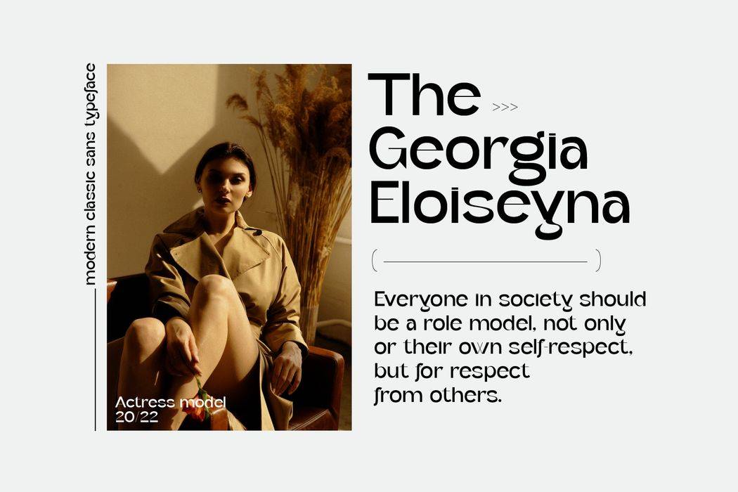 Geffroge Authentic Font sample