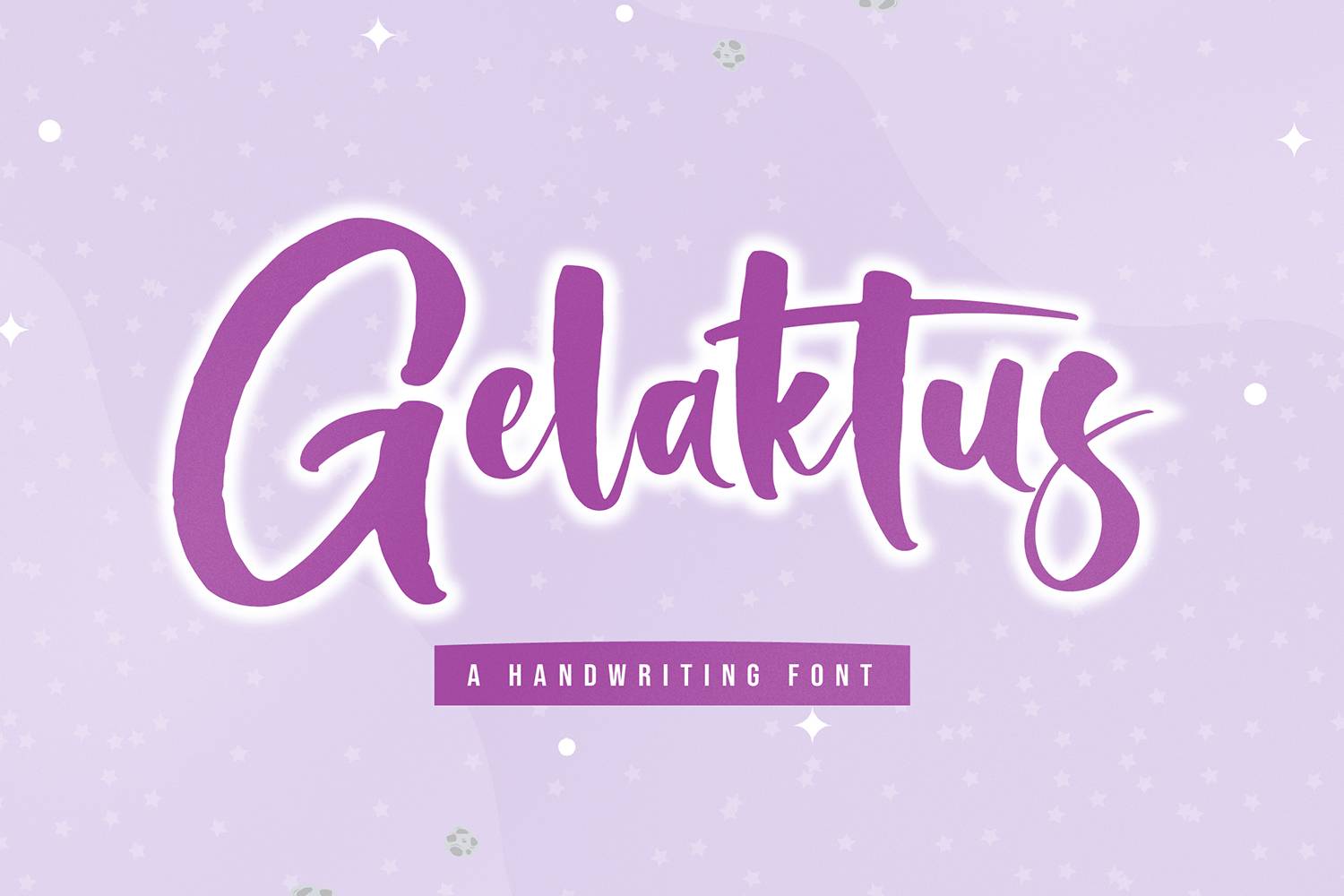 Gelaktus Font sample