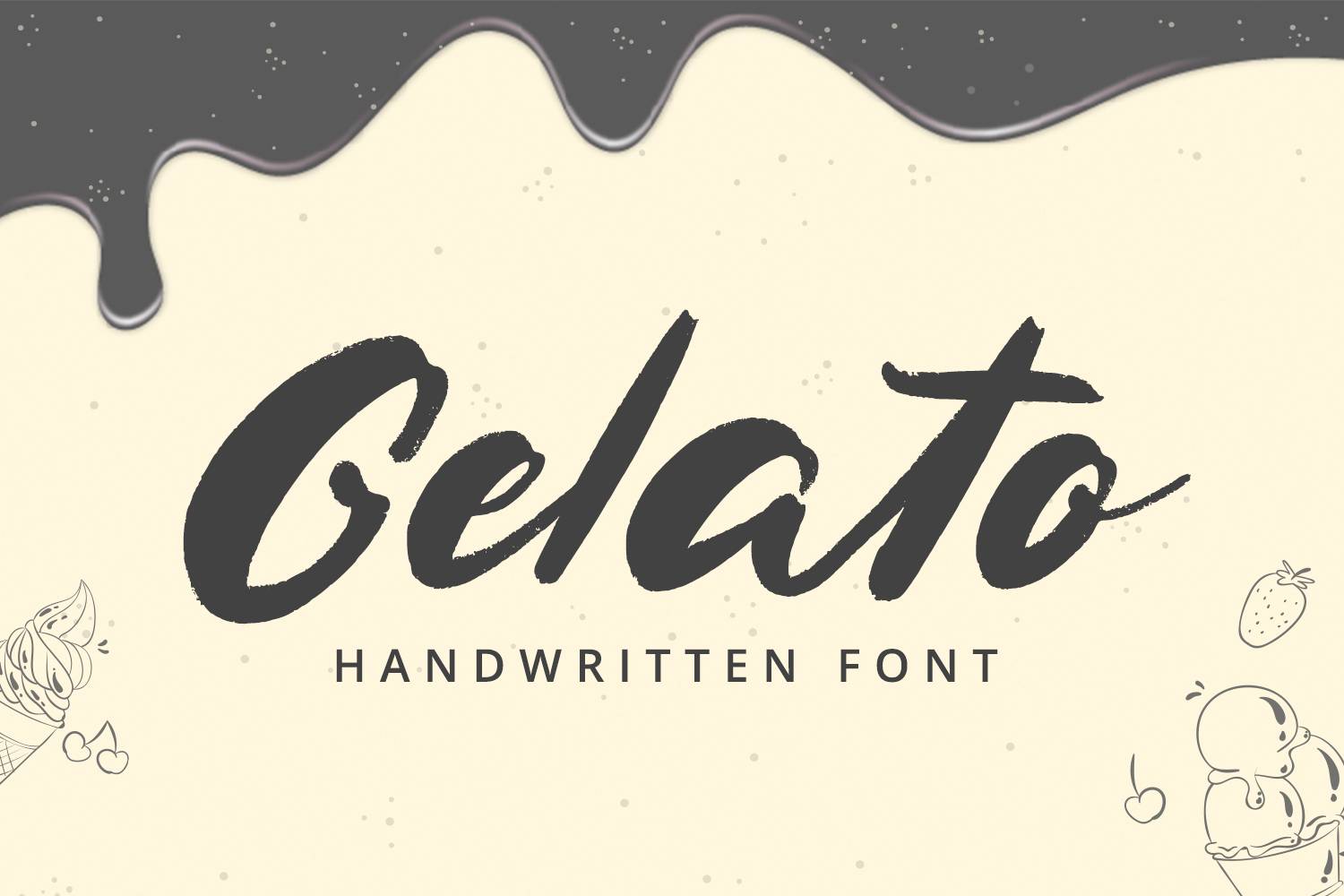 Gelato Font sample