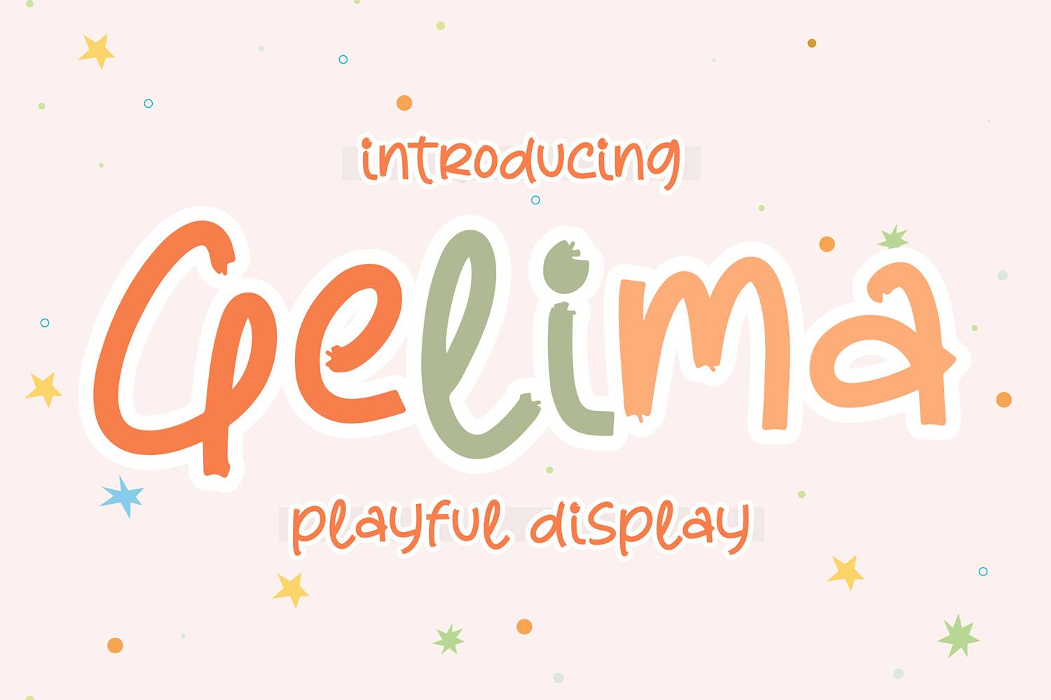Gelima Font sample