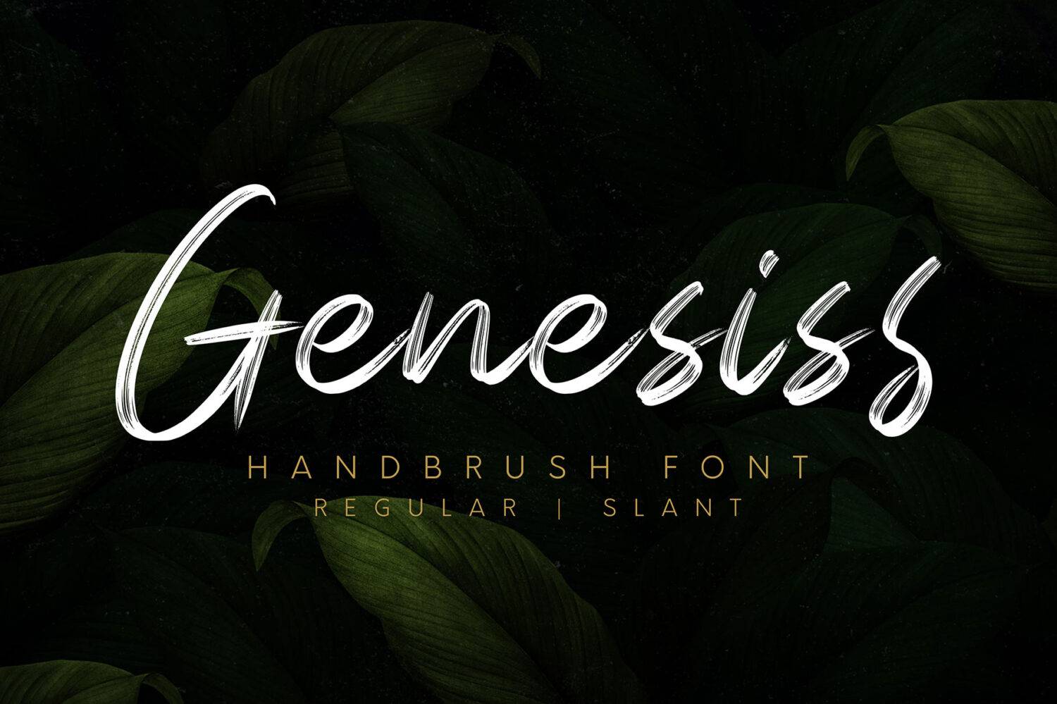 Genesis Font sample