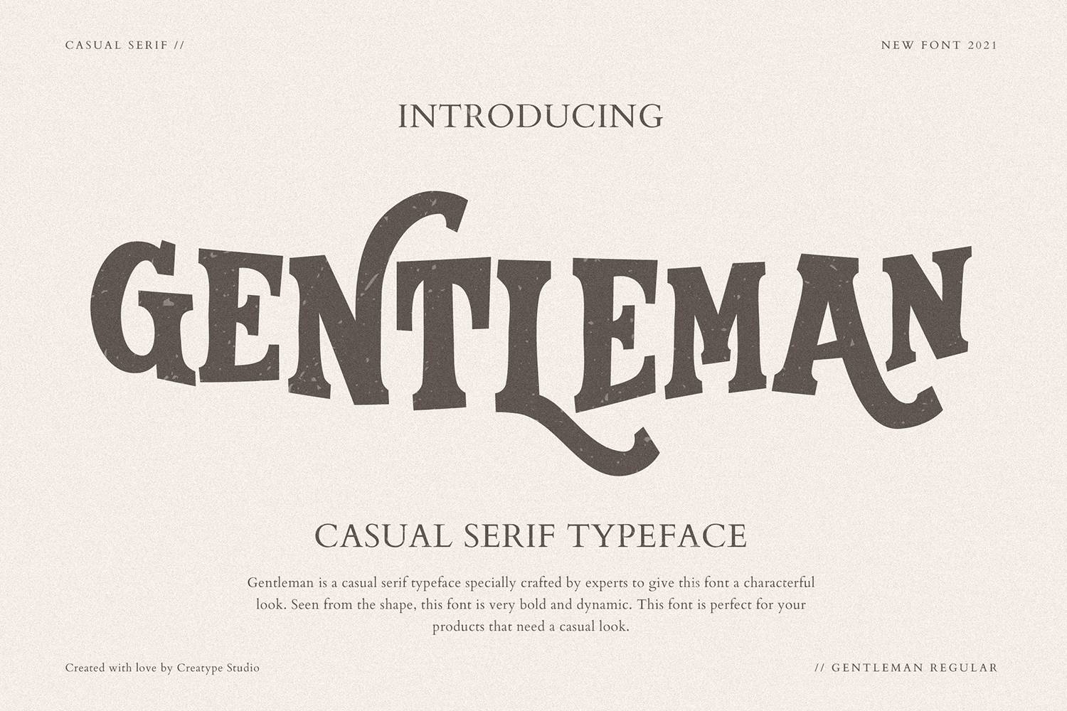 Gentleman Font sample
