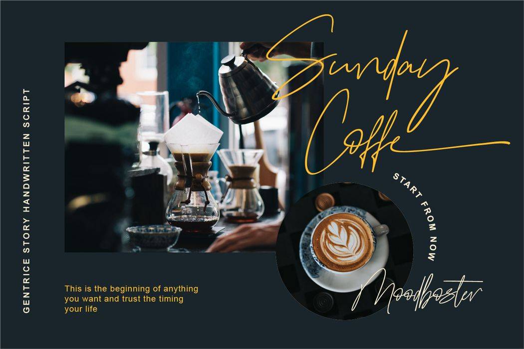 Gentrice Story Font sample