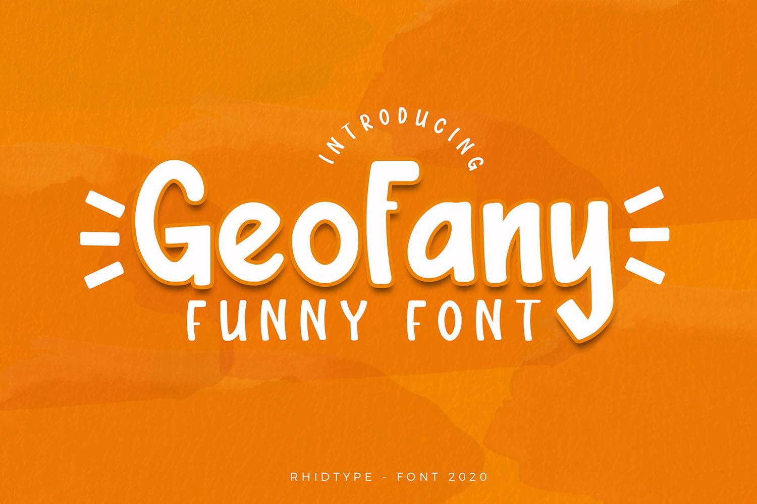 Geofany Font sample