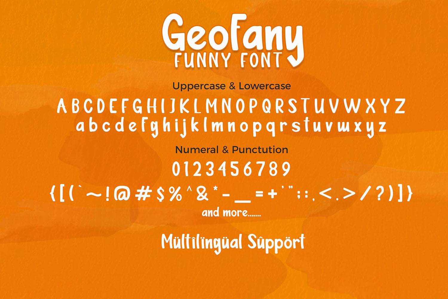 Geofany Font sample