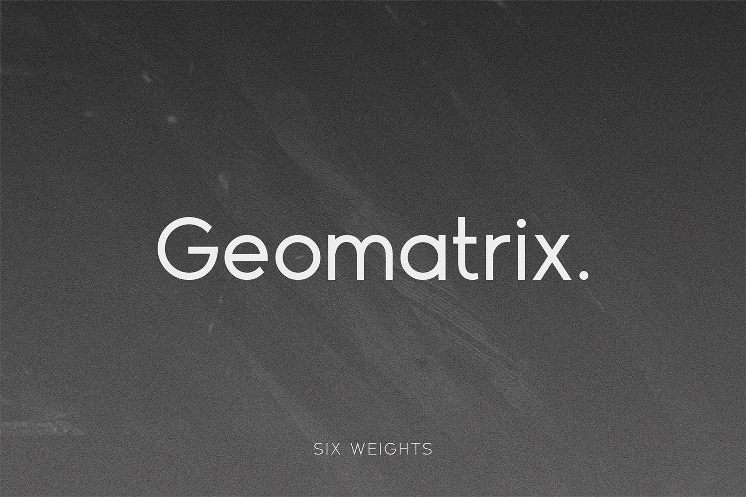 Geomatrix Font sample