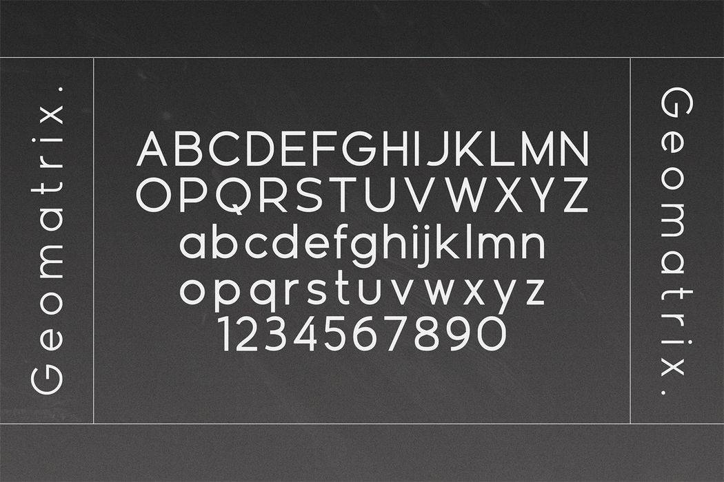 Geomatrix Font sample