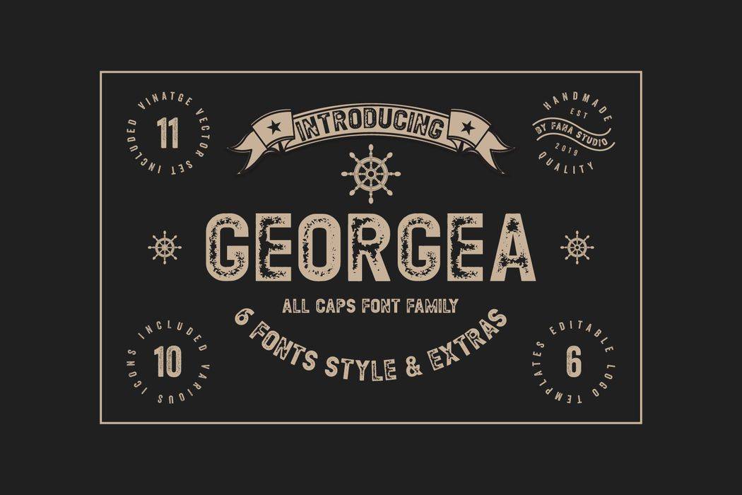 Georgea Font sample