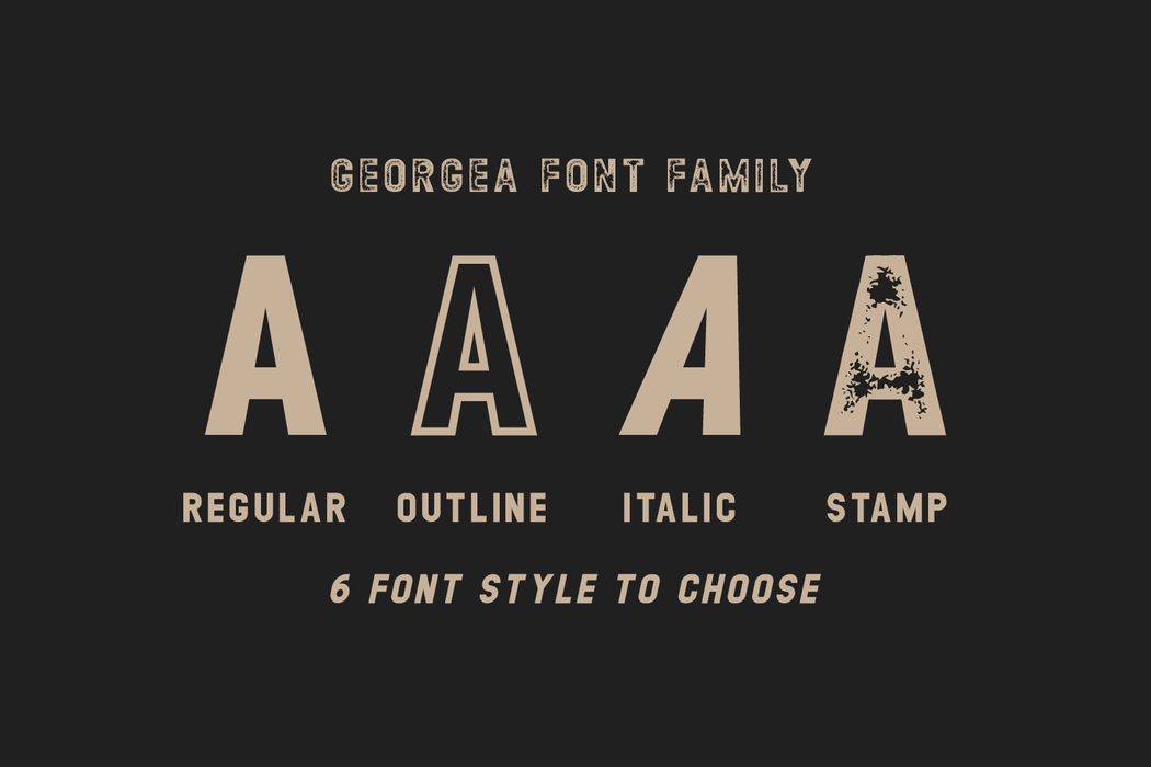 Georgea Font sample