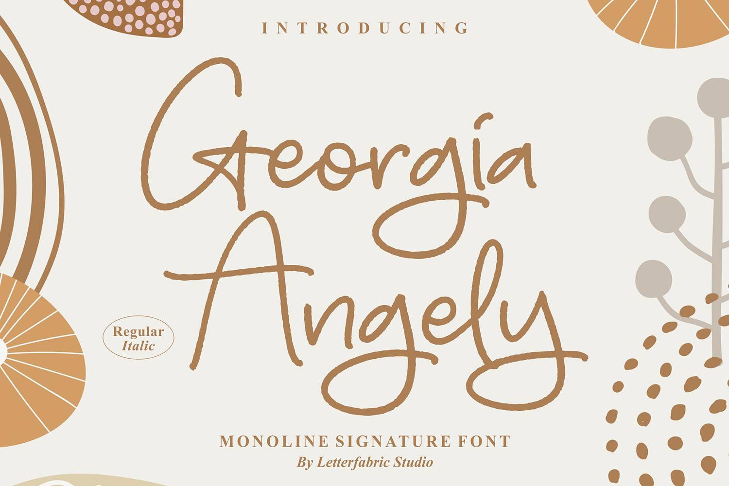 Georgia Angely Font sample