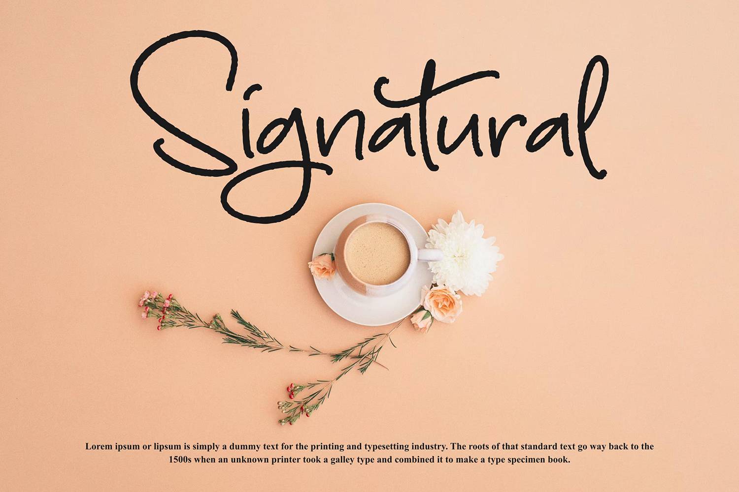 Georgia Angely Font sample