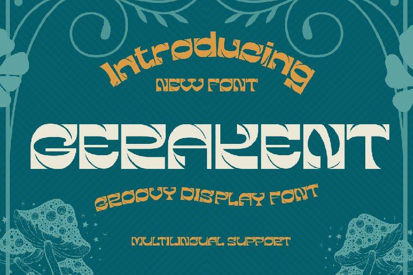 Gerakent Font sample