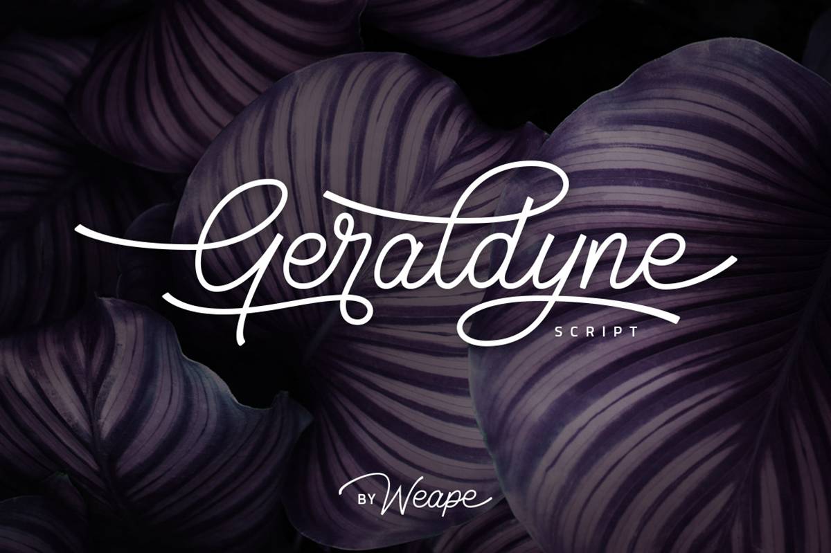 Geraldyne Font sample