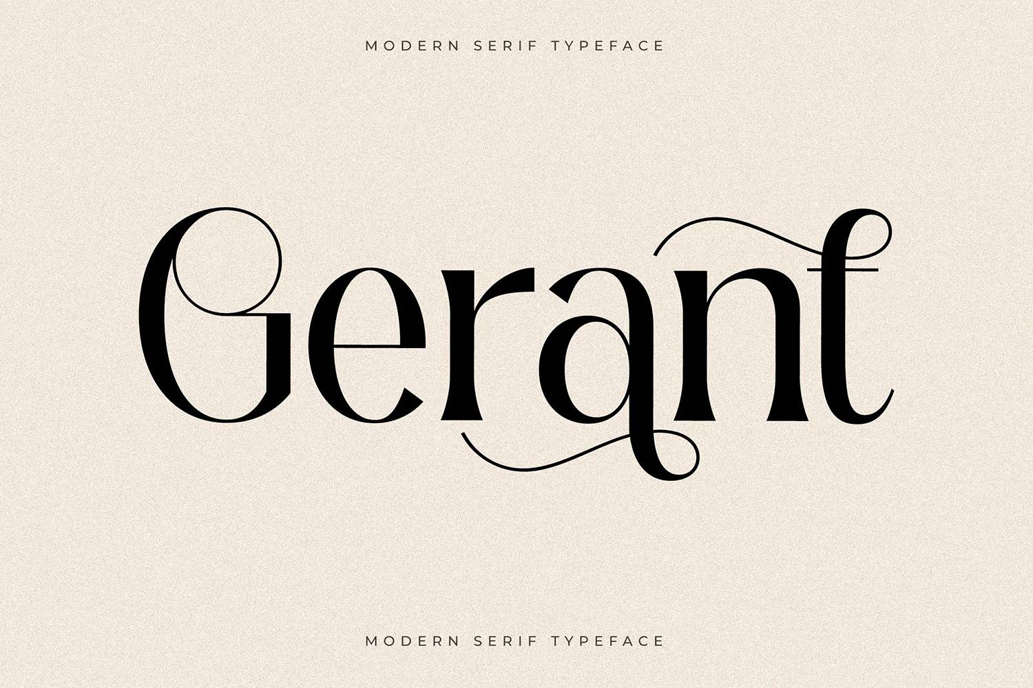 Gerant Font sample