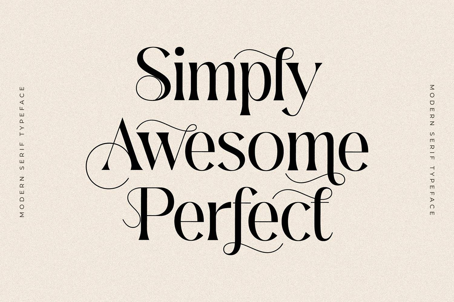 Gerant Font sample