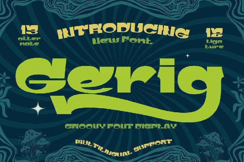 Gerig Font sample