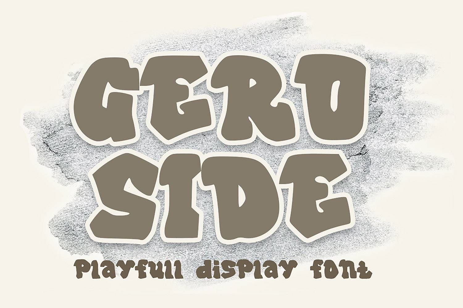 Geroside Font sample