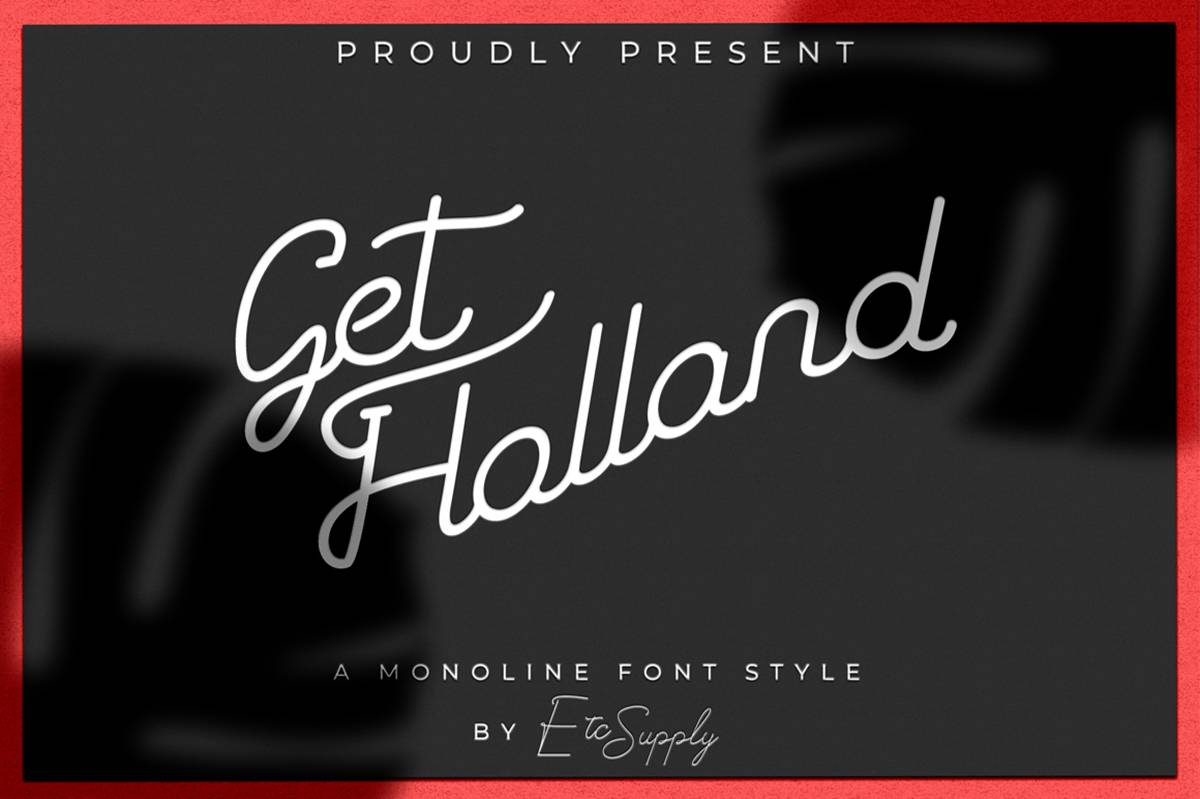 Get Holland Font sample
