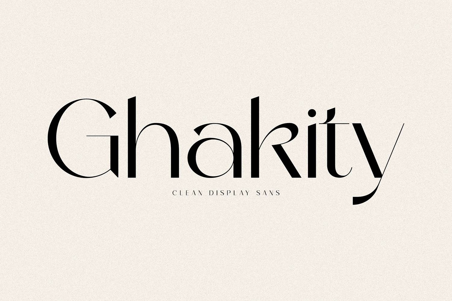 Ghakity Font sample