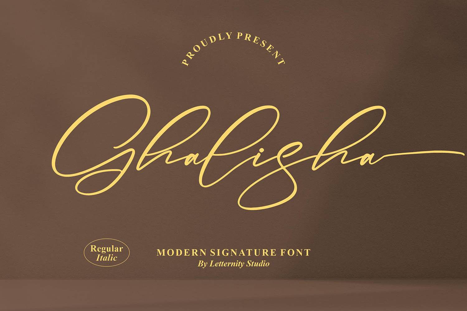 Ghalisha Font sample