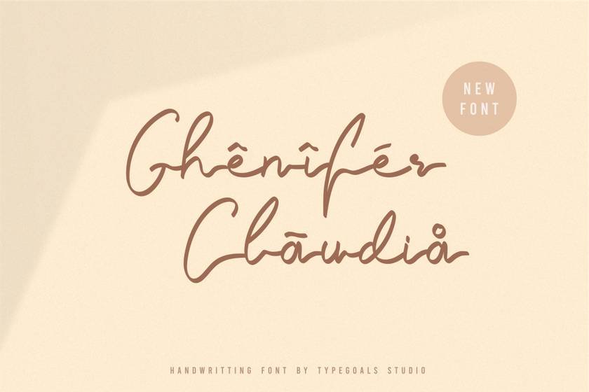 Ghenifer Claudia Font sample