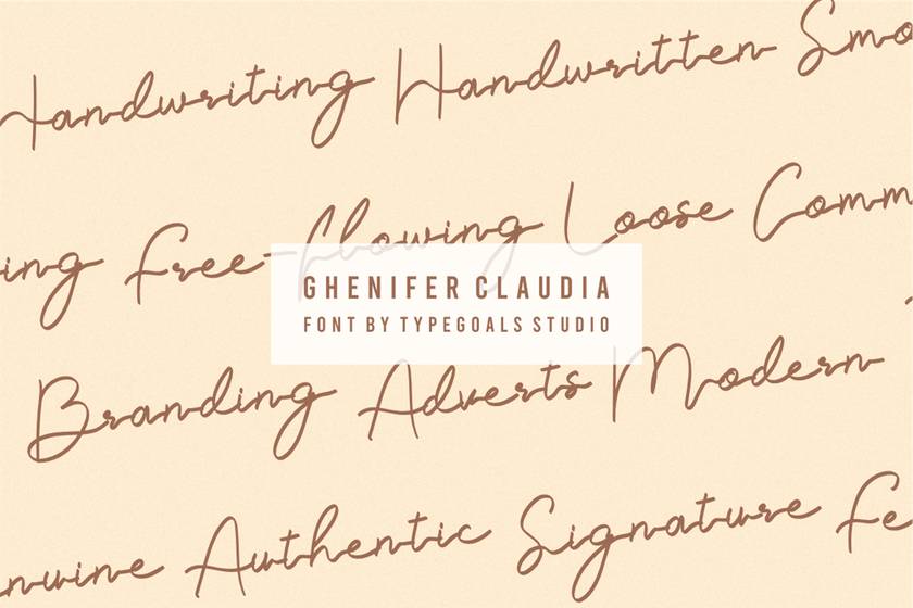 Ghenifer Claudia Font sample