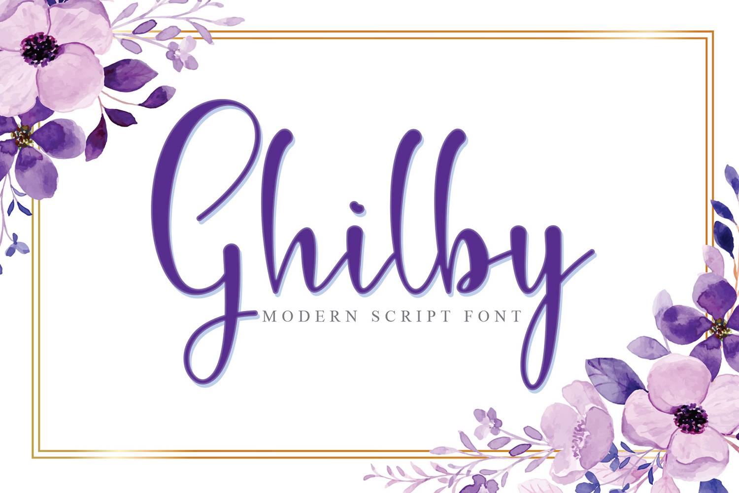 Ghilby Font sample