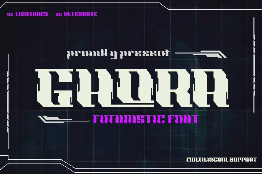 Ghora Font sample