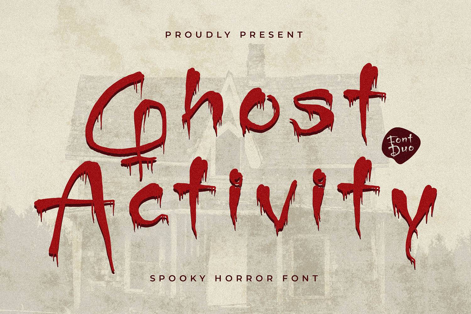 Ghost Activity Font sample