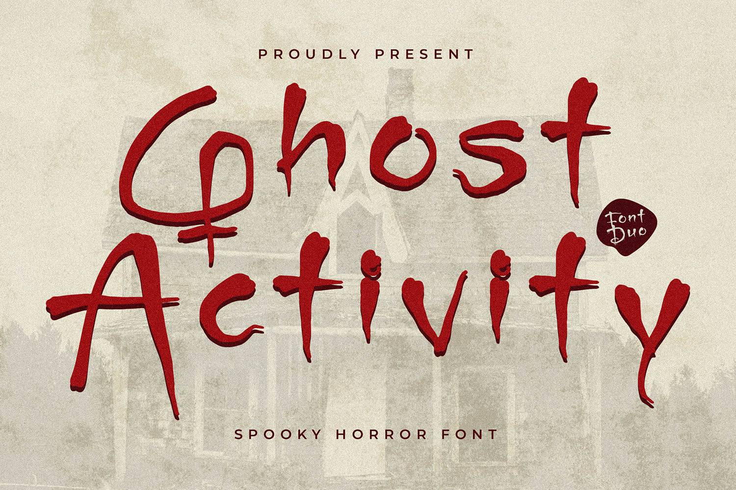 Ghost Activity Font sample