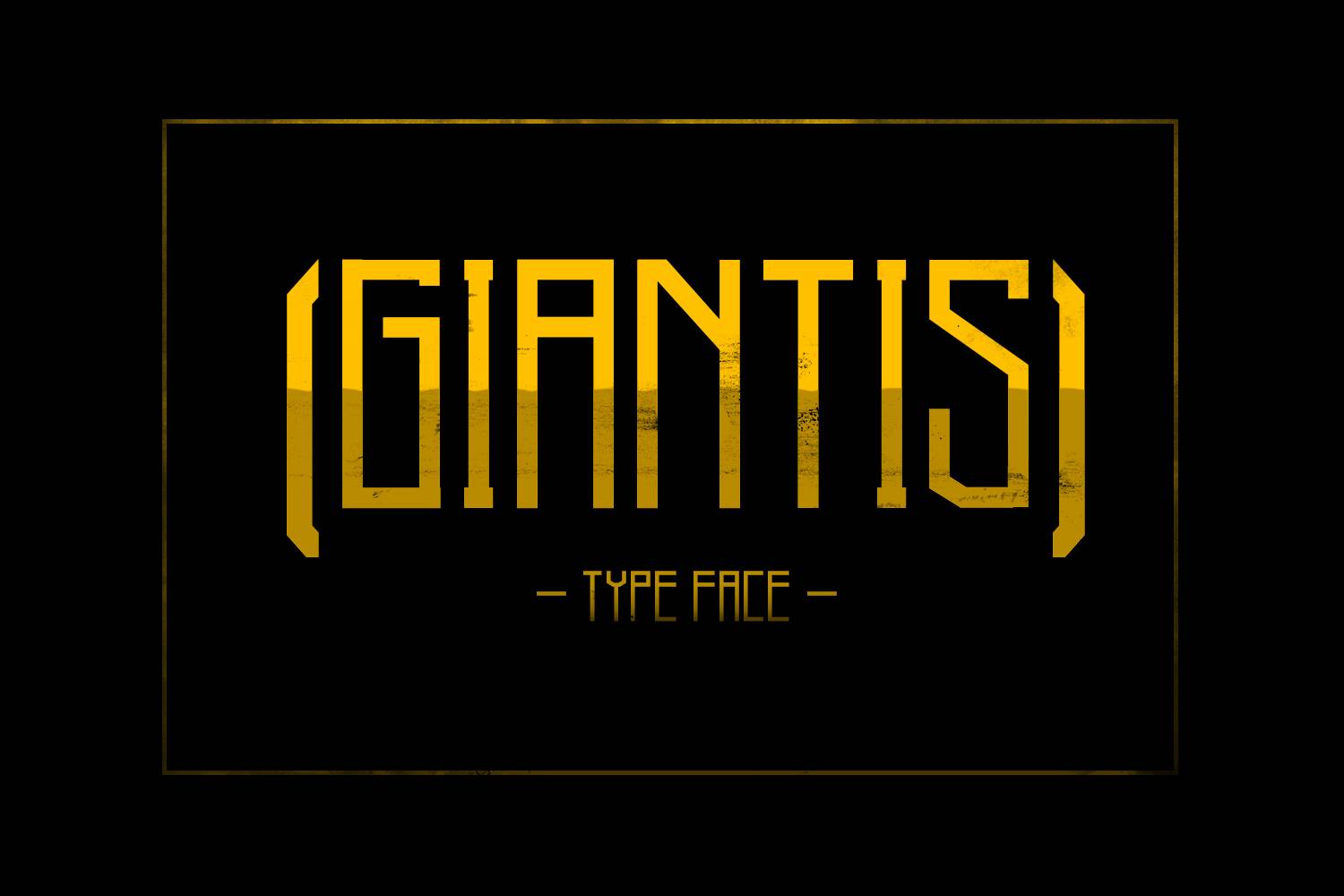 Giantis Font sample