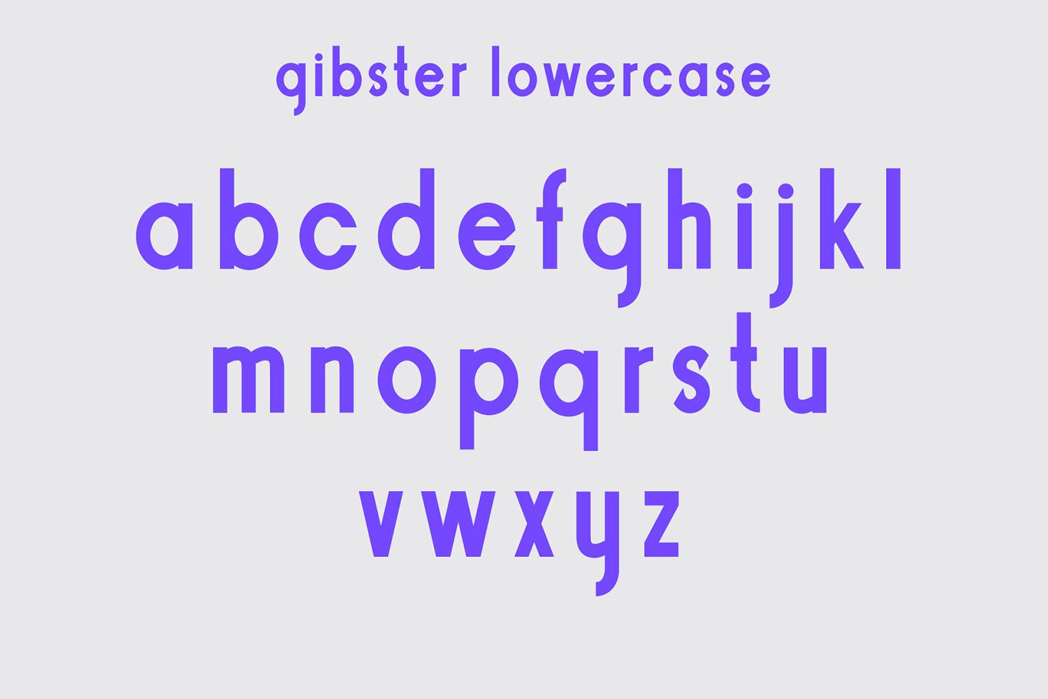 Gibster Sans Font sample
