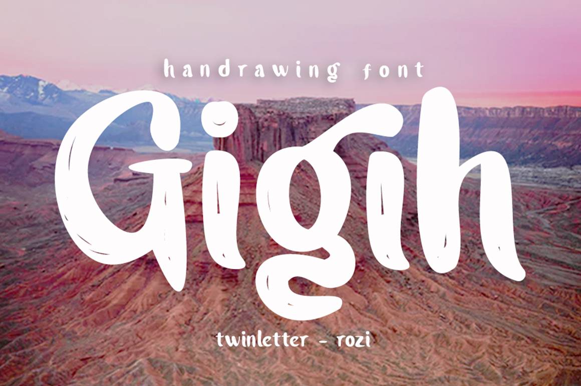 Gigih Font sample