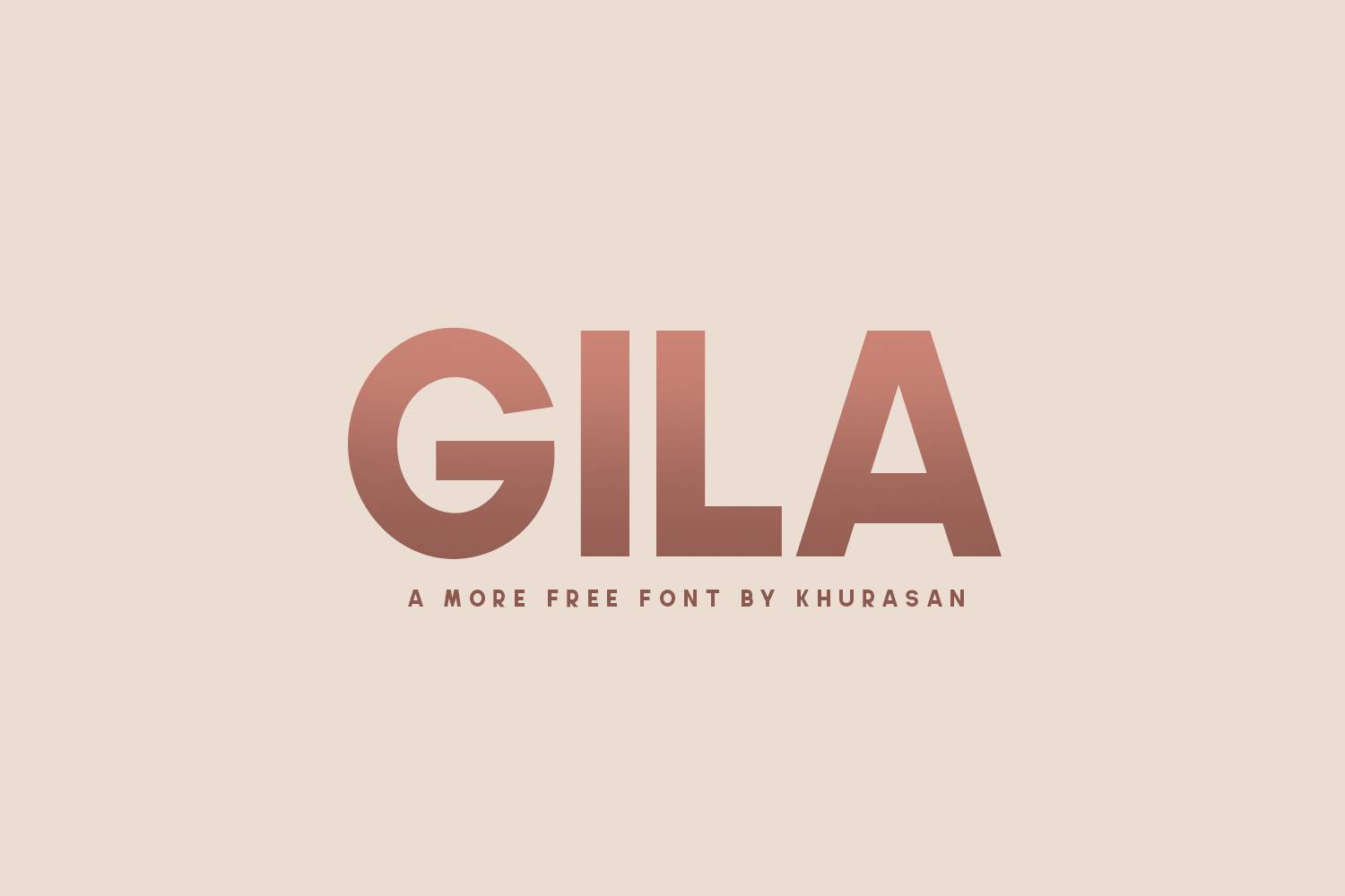 Gila Font sample