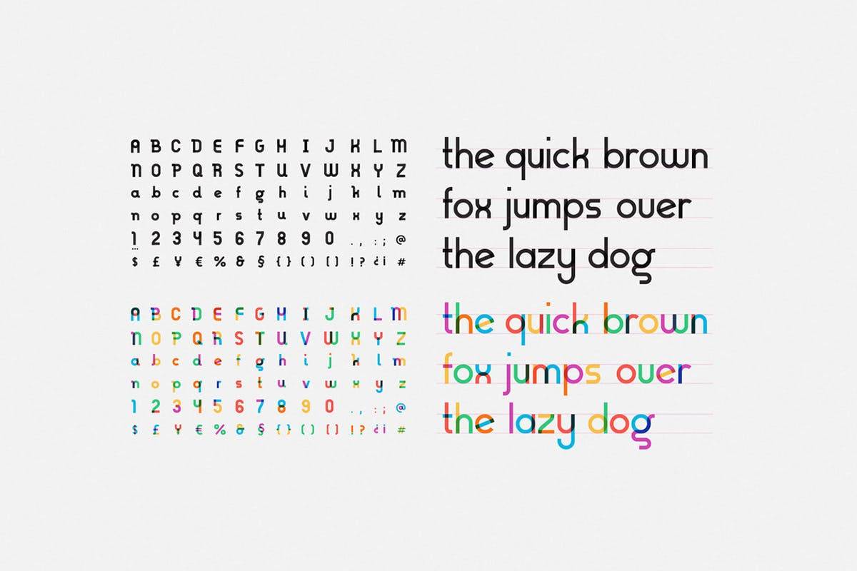 Gilbert Animated Typeface sample